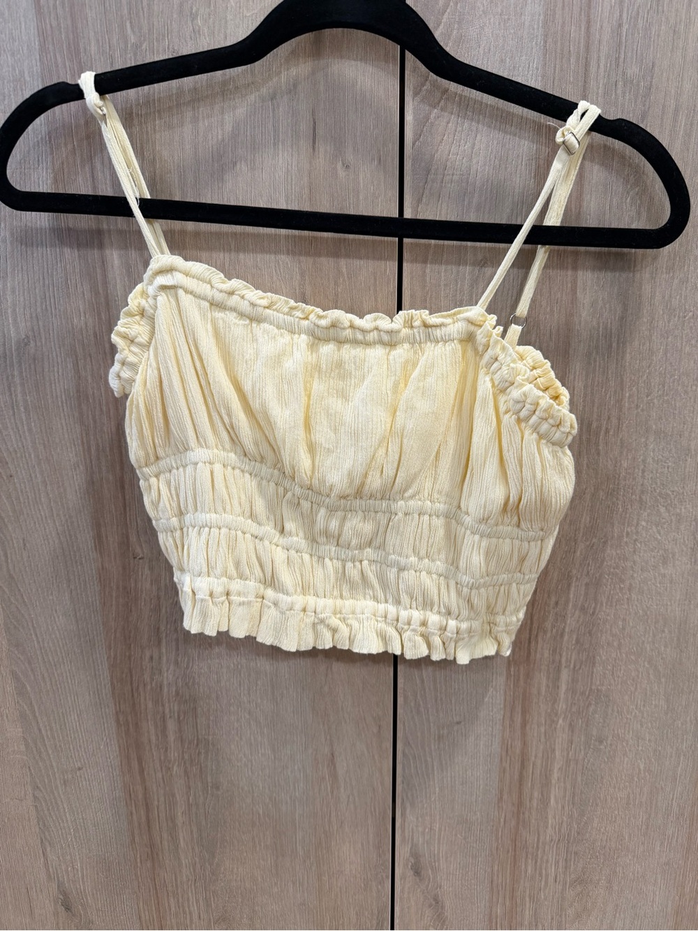 Butter yellow Two-Piece Set - Smocked Crop Top & Maxi Skirt - Picture 3 of 8